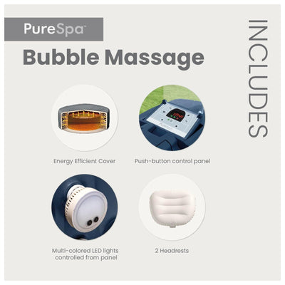 INTEX PureSpa Plus Bubble Massage Spa Set with Energy Efficient Cover(For Parts) - VMInnovations