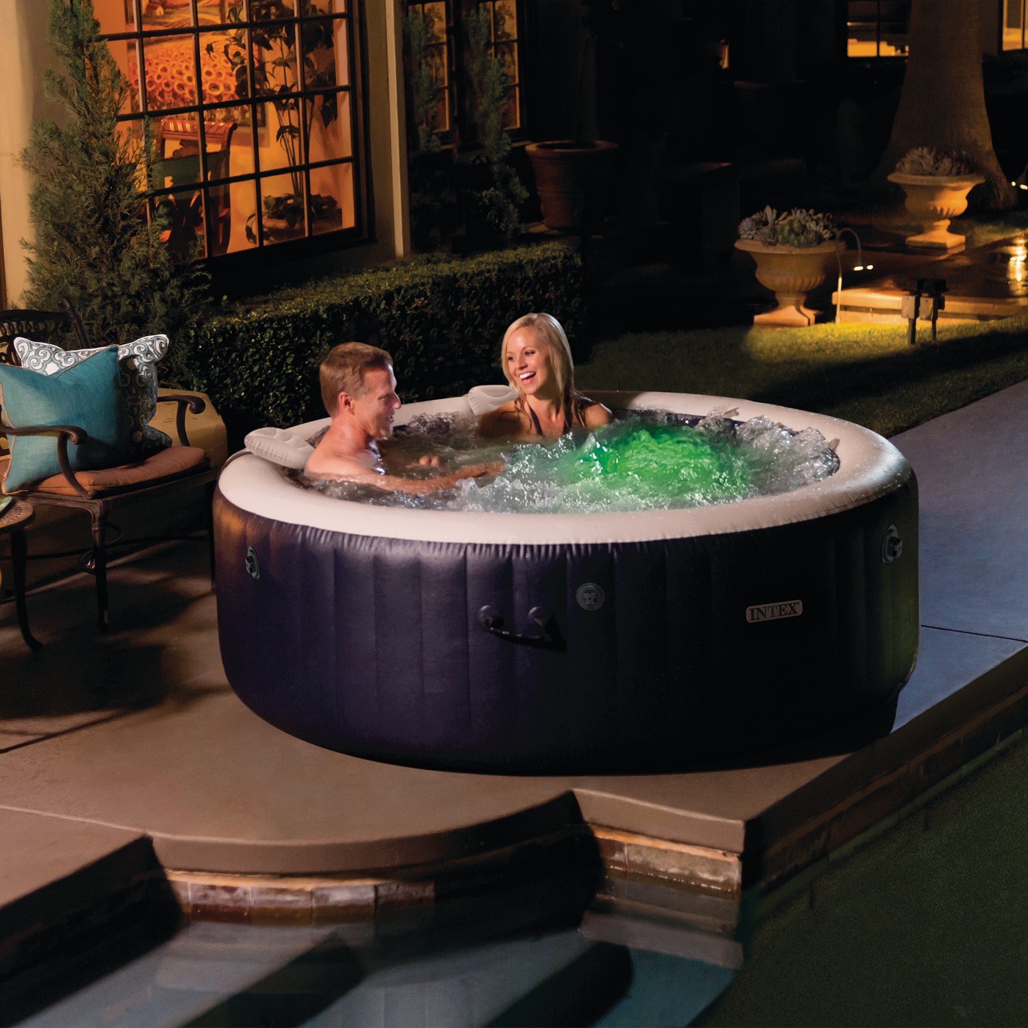 INTEX PureSpa Plus Bubble Massage Spa Set with Energy Efficient Cover(For Parts) - VMInnovations