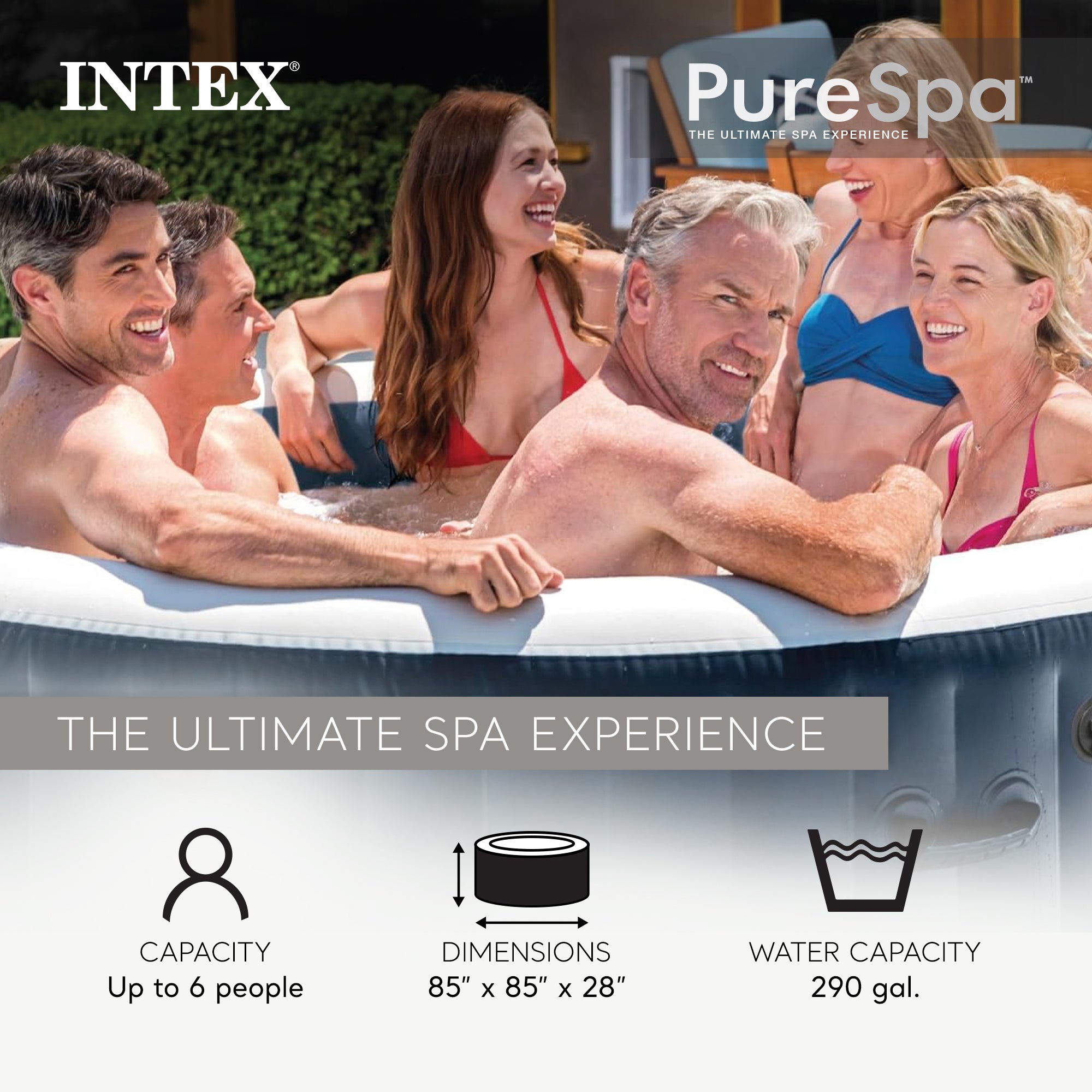 INTEX PureSpa Plus Bubble Massage Spa Set with Energy Efficient Cover(For Parts) - VMInnovations