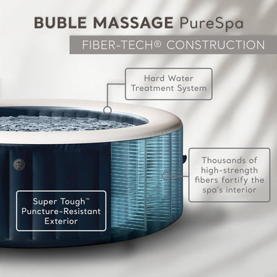 INTEX PureSpa Plus Bubble Massage Spa Set with Energy Efficient Cover, 85" x 28" (Used) - VMInnovations