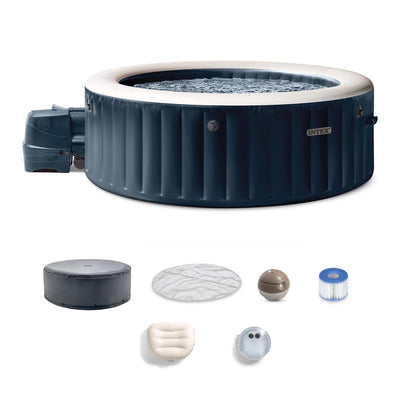 INTEX PureSpa Plus Bubble Massage Spa Set with Energy Efficient Cover, 85" x 28" (Used) - VMInnovations