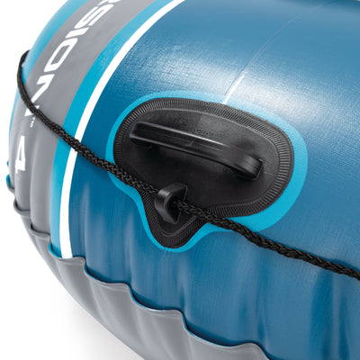 INTEX 66324EP Excursion 4 Inflatable BoatSet w/54''Oars,Pump & Rod Holders(Used) - VMInnovations