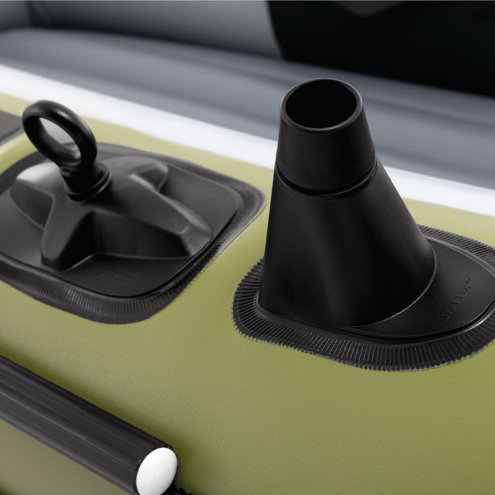 INTEX 66332EP Seahawk 2 Inflatable Boat Set with 48" Oars, Pump, & Rod Holders - VMInnovations