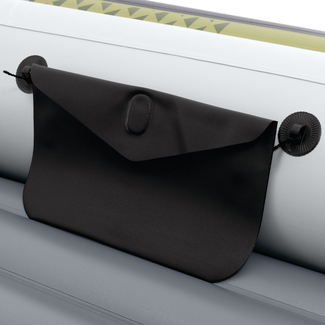 INTEX 66332EP Seahawk 2 Inflatable Boat Set with 48" Oars, Pump, & Rod Holders - VMInnovations