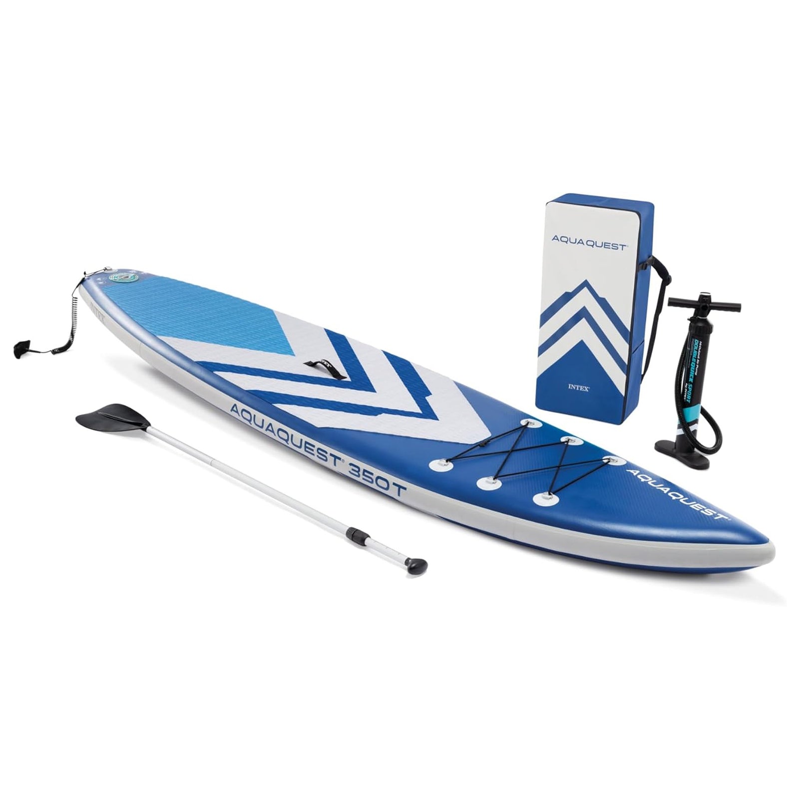 INTEX 68247EP AquaQuest 350T 10ft Inflatable Paddle Board Touring Set - VMInnovations