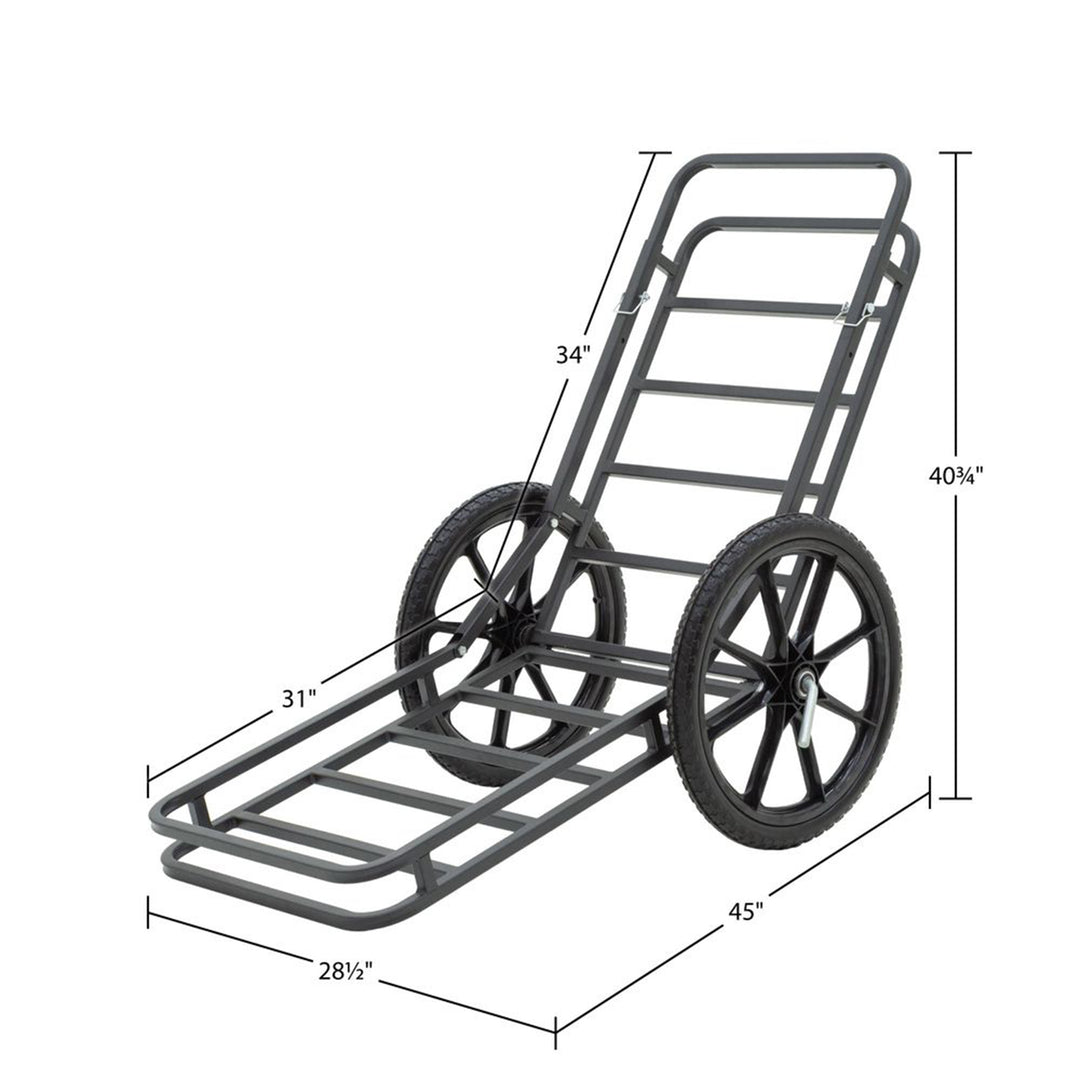 Elevate Outdoor Hitch-Mounted Cargo Carrier and Game Cart w/ 500 Pound Capacity