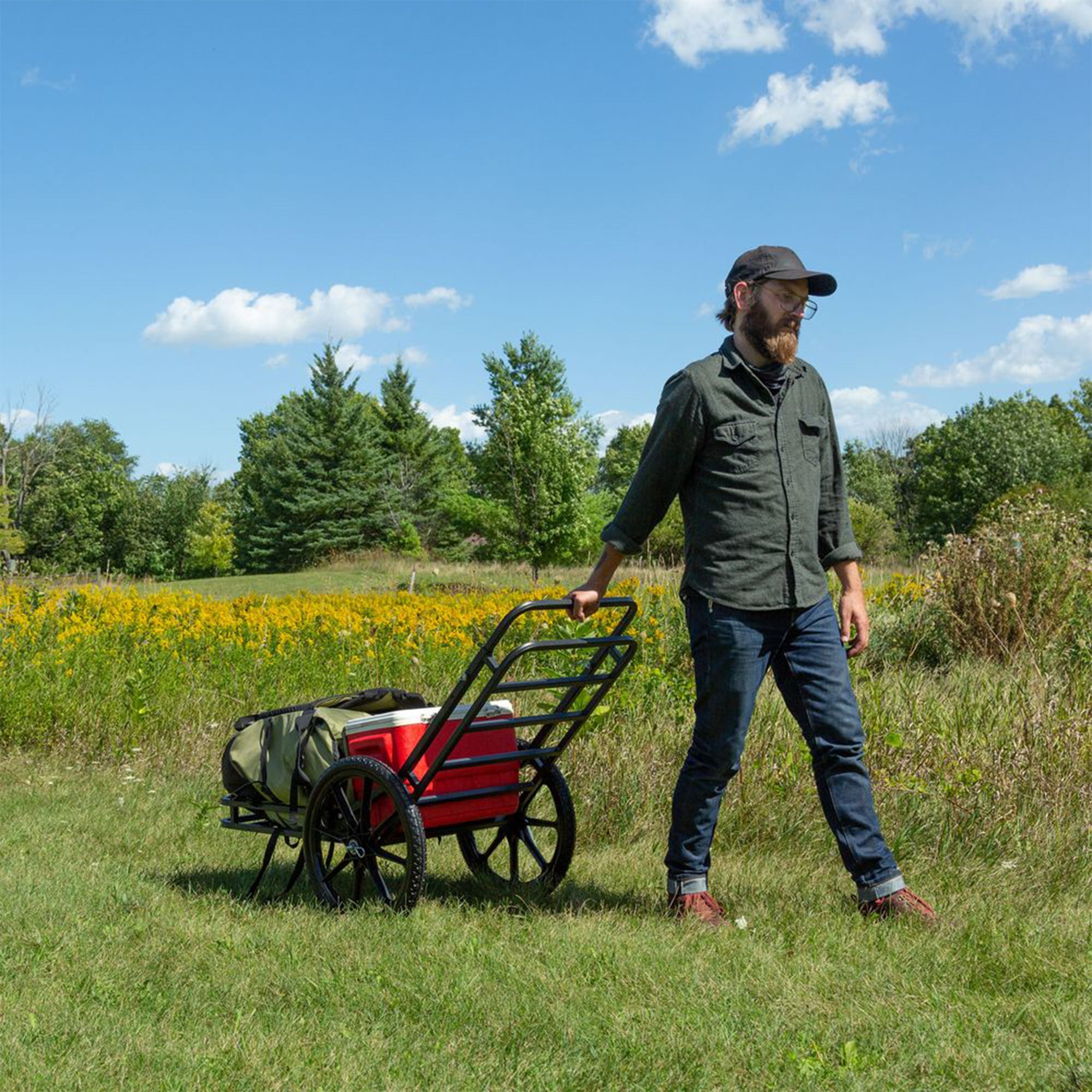 Elevate Outdoor Hitch-Mounted Cargo Carrier and Game Cart w/ 500lbs Cap. (Used)