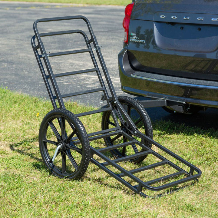 Elevate Outdoor Hitch-Mounted Cargo Carrier and Game Cart w/ 500 Pound Capacity
