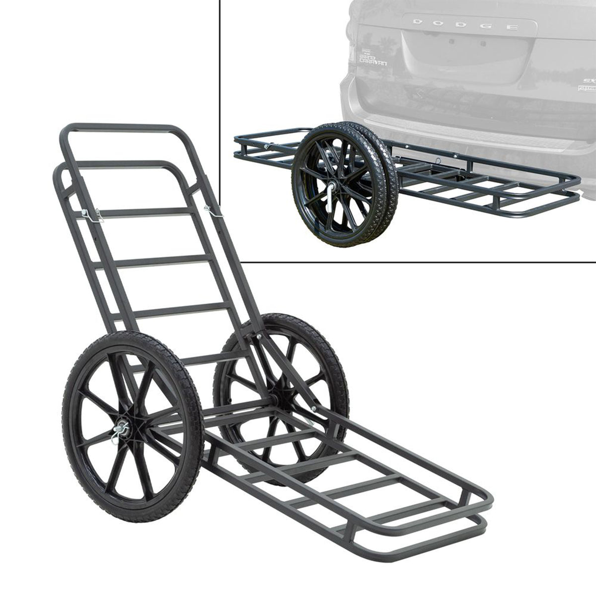 Elevate Outdoor Hitch-Mounted Cargo Carrier and Game Cart w/ 500lbs Cap. (Used) - VMInnovations