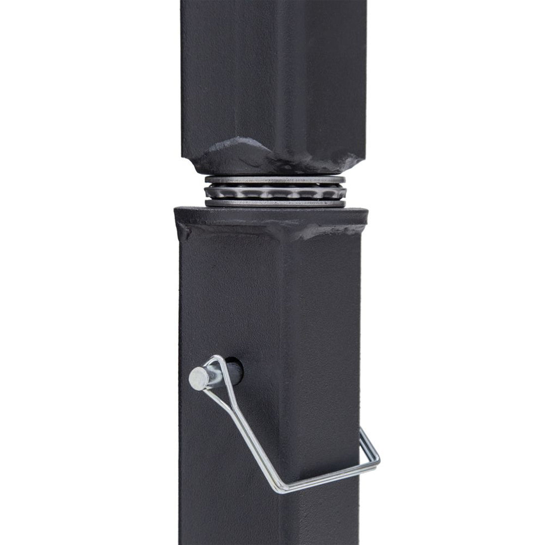 Kill Shot Hitch Mounted Steel Deer Hoist with Swivel, 500 Pound Capacity, Black
