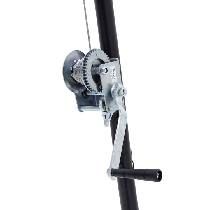 Kill Shot 9' Steel Tripod Game Hoist with Gambrel and 500 Pound Capacity, Black