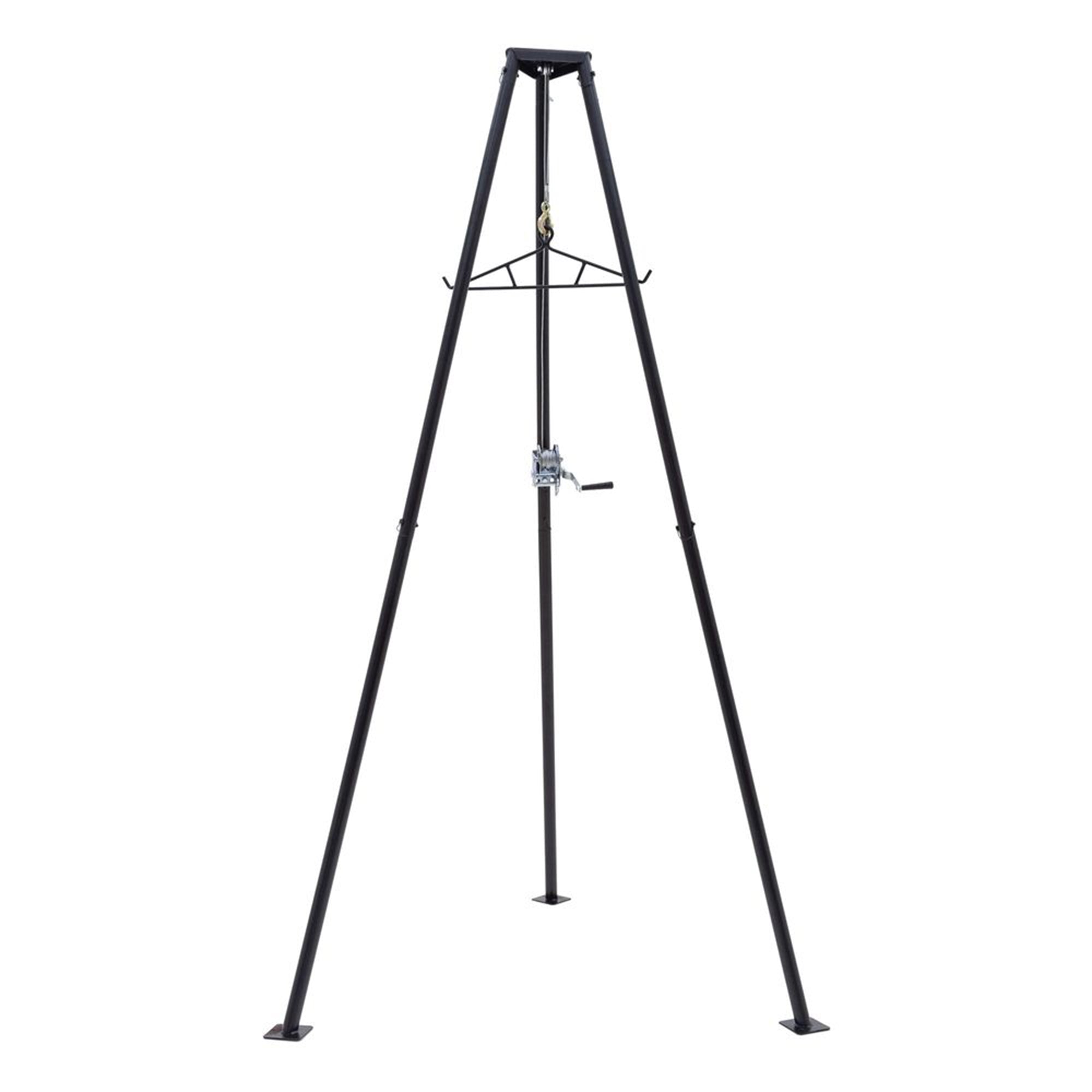 Kill Shot 9' Steel Tripod Game Hoist w/Gambrel & 500lb Capacity, Black(Open Box) - VMInnovations