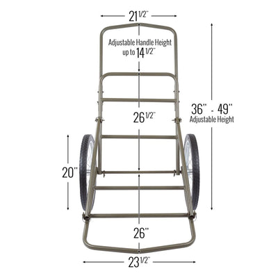Kill Shot XL Deer Hunting Game Cart, Folding Utility Dolly w/ 750 Pound Capacity - VMInnovations