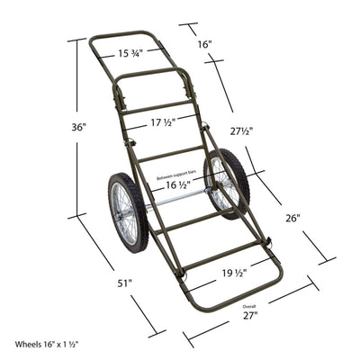 Kill Shot Deer Hunting Game Cart, Folding Utility Dolly with 500 Pound Capacity - VMInnovations