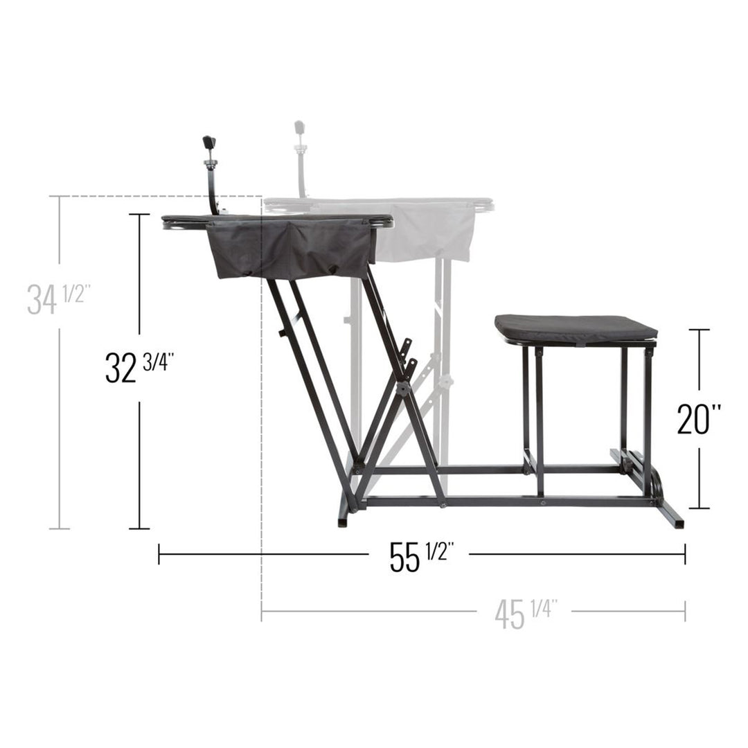Kill Shot Portable Shooting Bench with Gun Rest, Collapses for Easy Transport