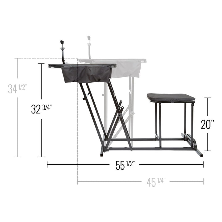 Kill Shot Portable Shooting Bench with Gun Rest, Collapses for Easy Transport
