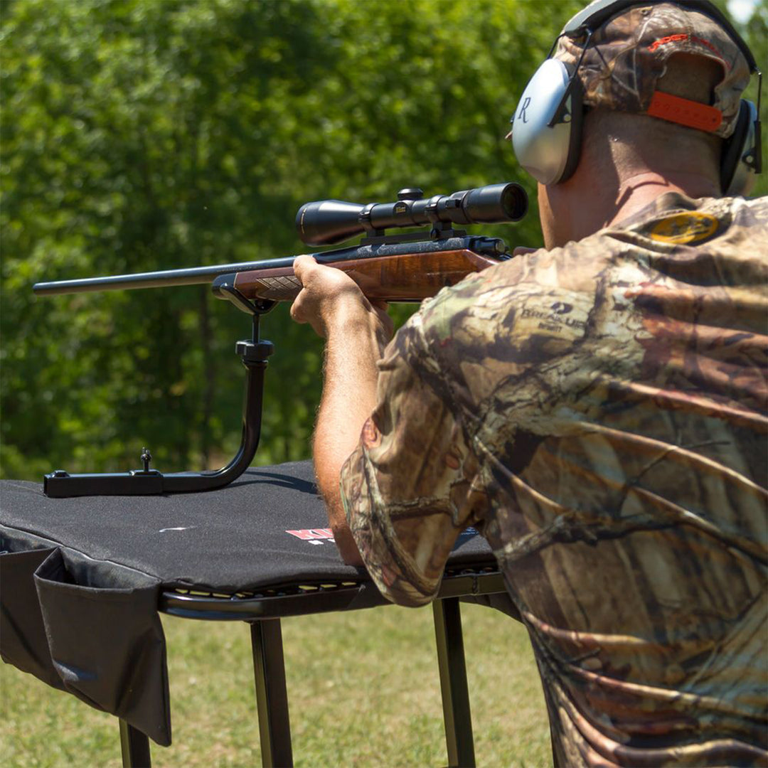 Kill Shot Portable Shooting Bench with Gun Rest, Collapses for Easy Transport