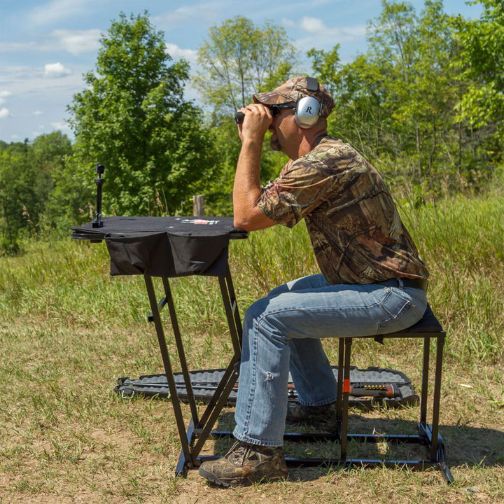Kill Shot Portable Shooting Bench with Gun Rest, Collapses for Easy Transport
