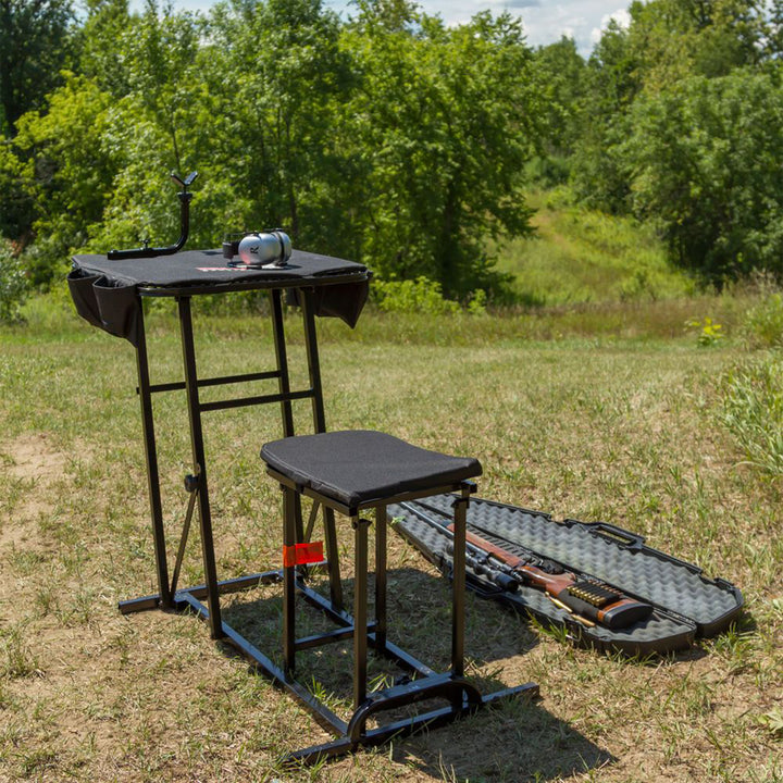 Kill Shot Portable Shooting Bench with Gun Rest, Collapses for Easy Transport