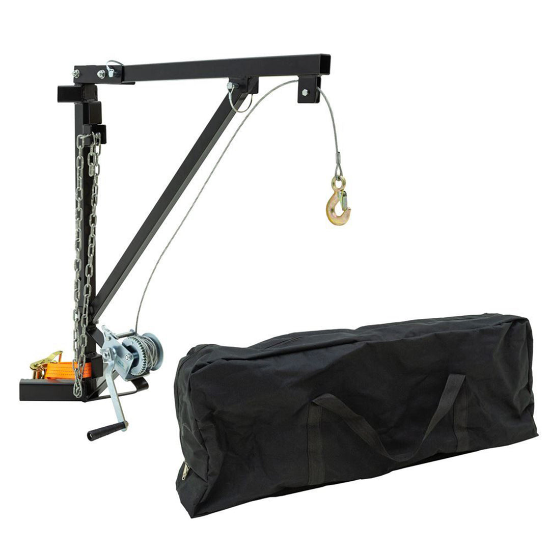 Kill Shot Portable Tree Mount Deer Hoist, Steel Crank & Chain, Carry Bag, Black