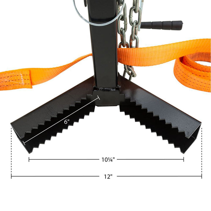 Kill Shot Portable Tree Mount Deer Hoist, Steel Crank & Chain, Carry Bag, Black