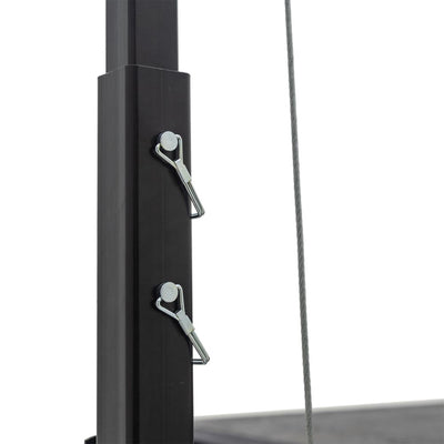 Kill Shot Hitch Mounted Steel Deer Hoist with Gambrel, 300 Pound Capacity, Black - VMInnovations