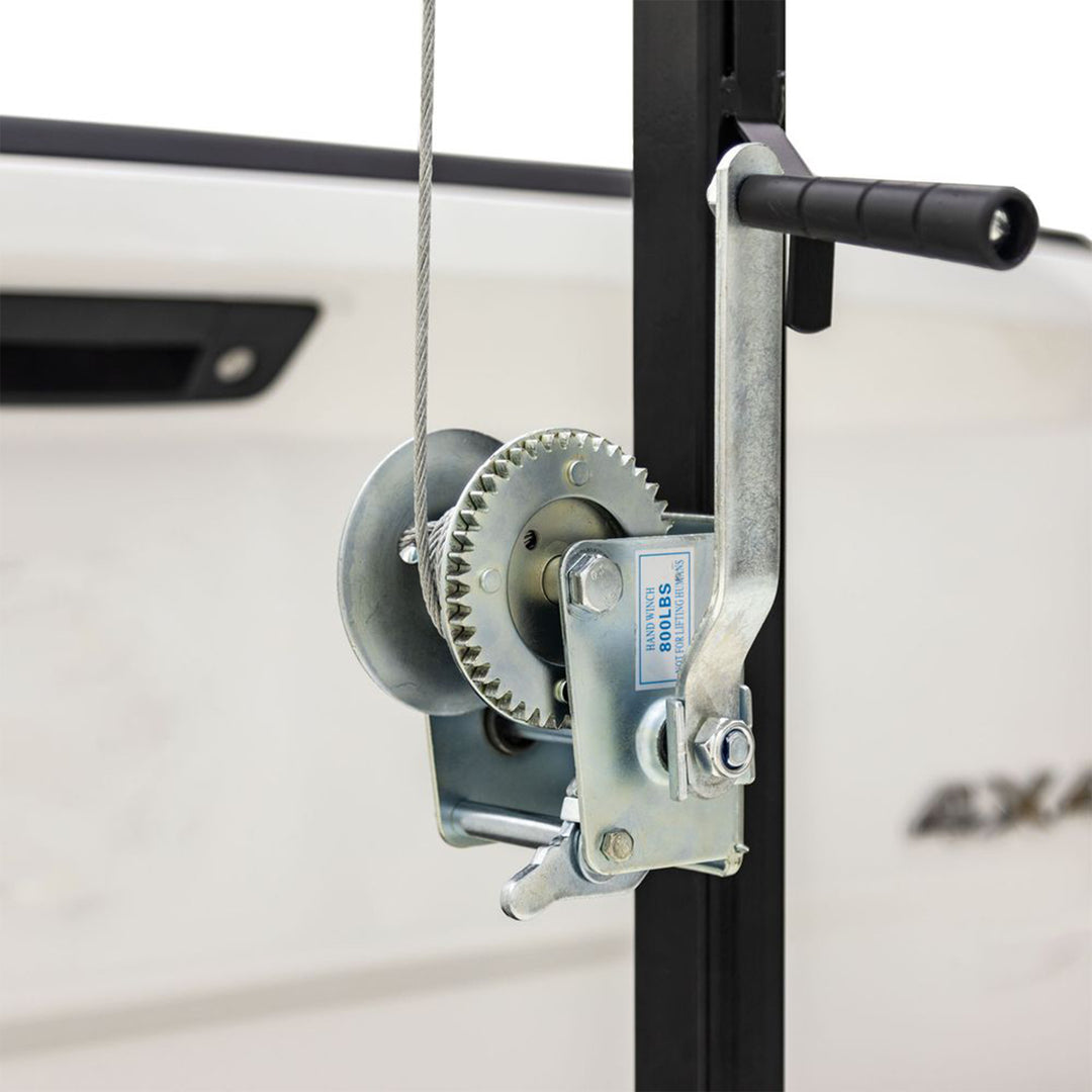 Kill Shot Hitch Mounted Steel Deer Hoist with Gambrel, 300 Pound Capacity, Black