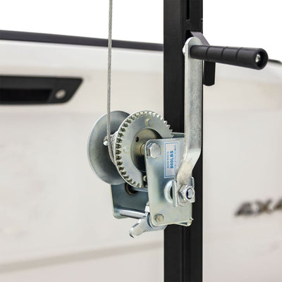 Kill Shot Hitch Mounted Steel Deer Hoist with Gambrel, 300 Pound Capacity, Black - VMInnovations