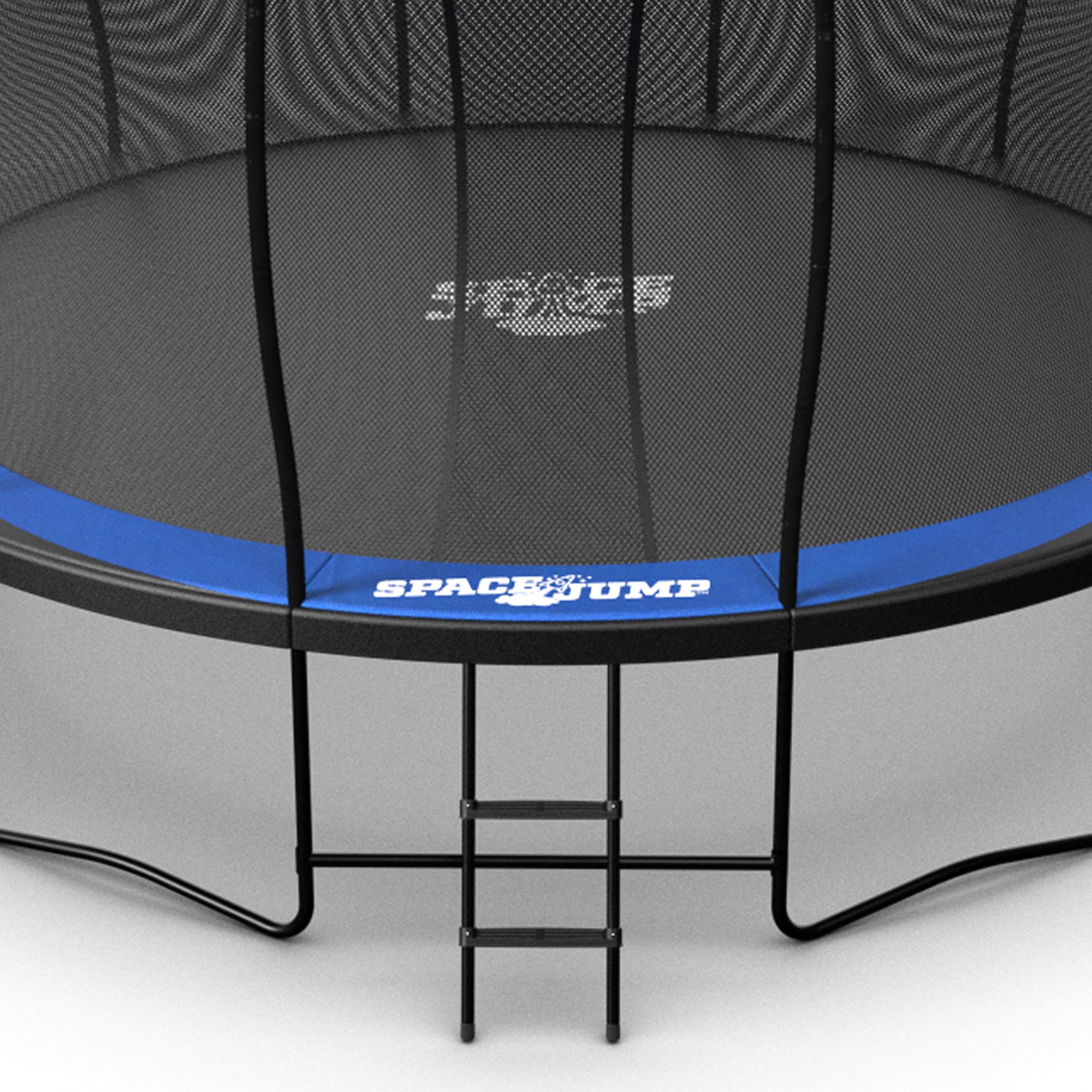 SpaceJump Lunar 14' Round Trampoline with AstroJam Basketball Hoop Attachment