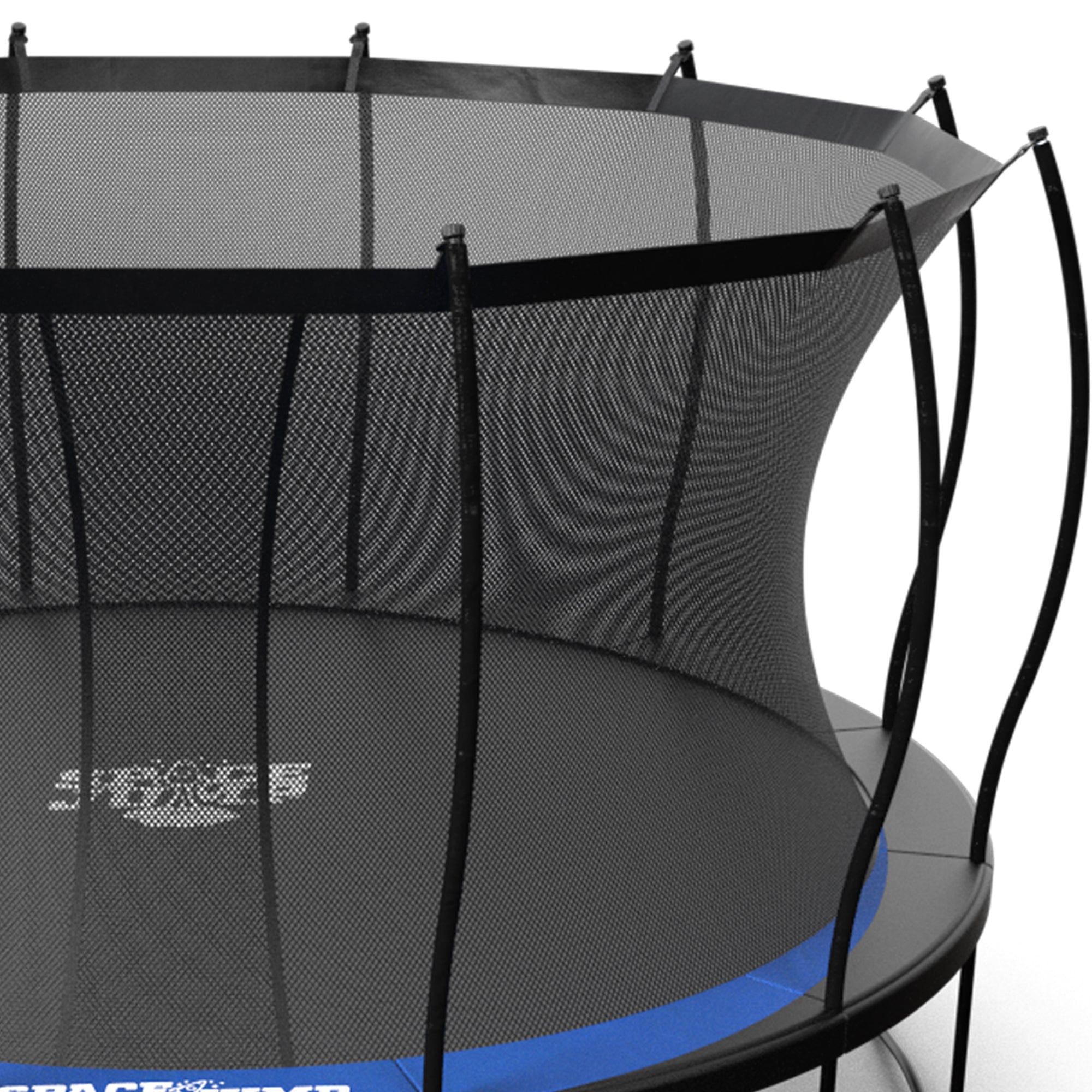 SpaceJump Lunar 14' Round Trampoline with AstroJam Basketball Hoop Attachment