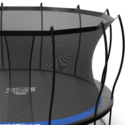 SpaceJump Lunar 14' Round Trampoline with AstroJam Basketball Hoop Attachment