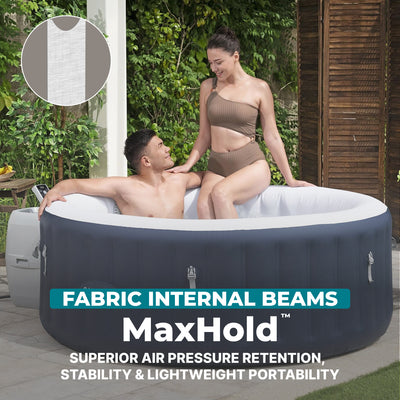 Bestway SaluSpa Miami 2-4 Person Inflatable Hot Tub, Round Spa, 71"x26" (Used)