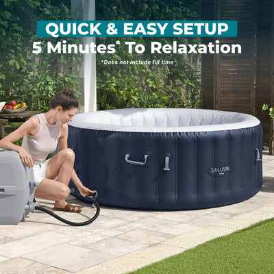 Bestway SaluSpa Miami 2-4 Person Inflatable Hot Tub, Round Spa, (For Parts)