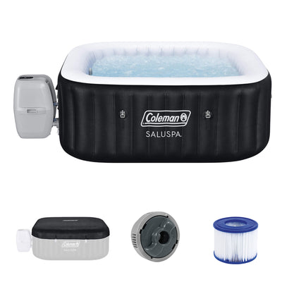 Coleman 4-6 Person AirJet Inflatable Hot Tub w/EnergySense Cover, 71"x28" (Used)