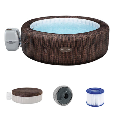 Bestway SaluSpa Bali 5-7 Person Inflatable Hot Tub, Round Spa, 85"x28" (Used)
