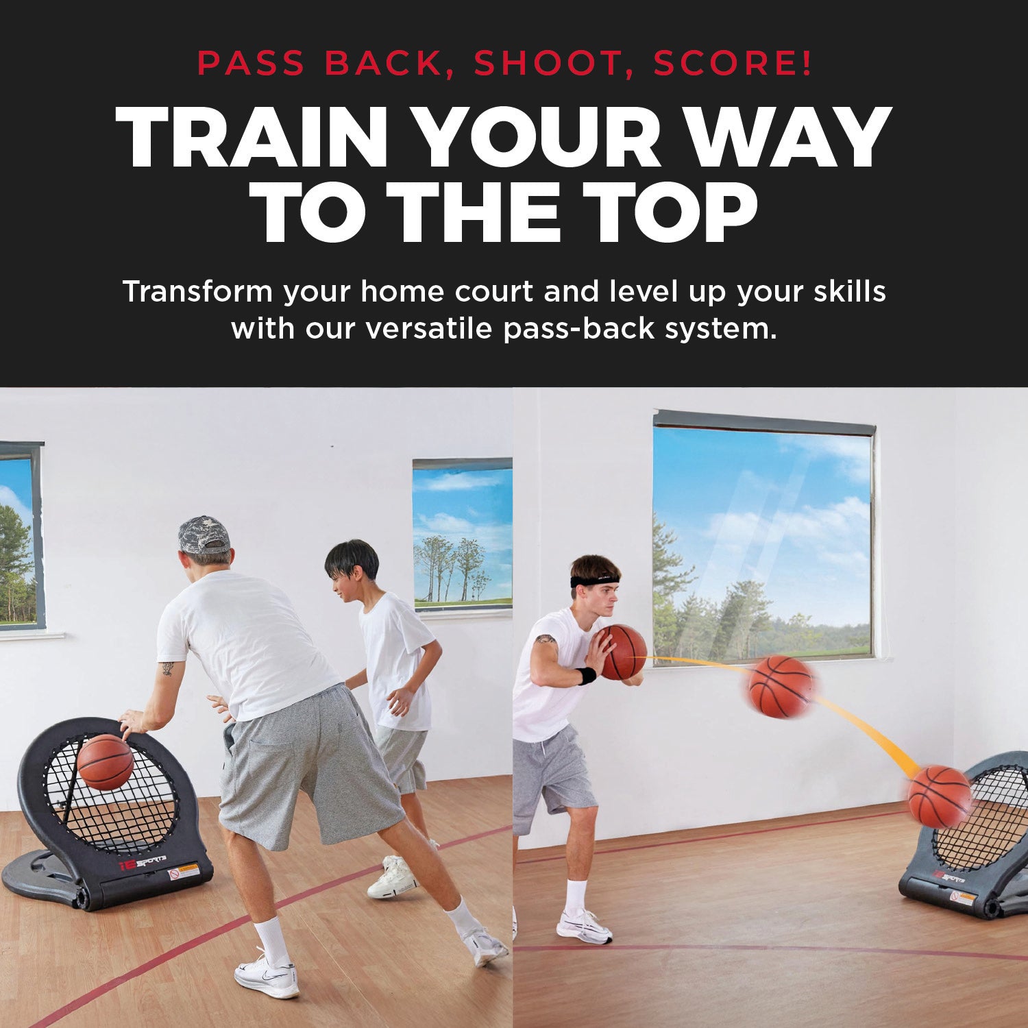 IE Sports Basketball Rebounder Rebound Net Return Attachment (Open Box) - VMInnovations