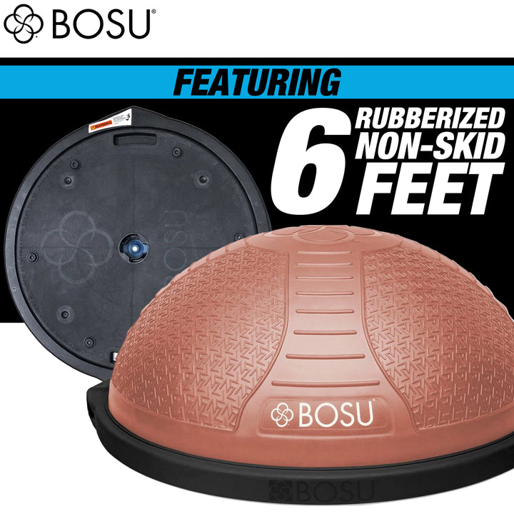 Bosu NEXGEN Balance Strength Trainer, Home Gym Workout Equipment, 26", Rose Gold
