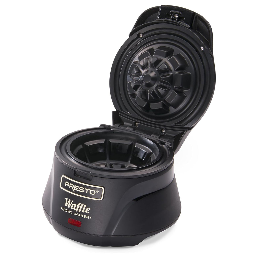 Presto Belgian Waffle Bowl Maker for 4" Waffles with Premium Nonstick Coating