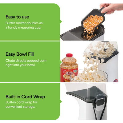 Presto 04821 Orville Redenbacher's Hot Air Popper Popcorn Maker, 18 Cups, (Used) - VMInnovations