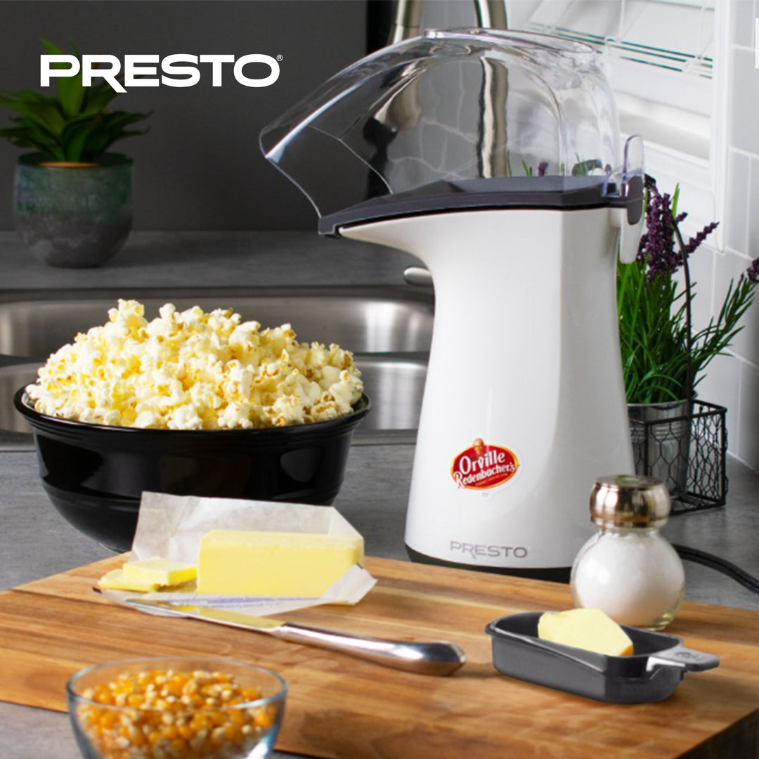 Presto 04821 Orville Redenbacher's Hot Air Popper Popcorn Maker, 18 Cups, White