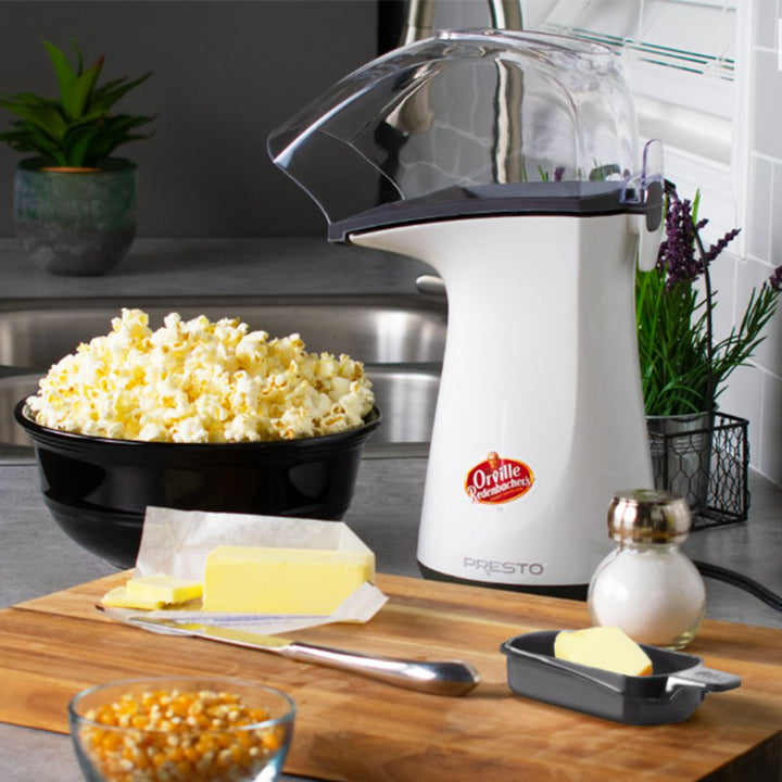Presto 04821 Orville Redenbacher's Hot Air Popper Popcorn Maker, 18 Cups, White