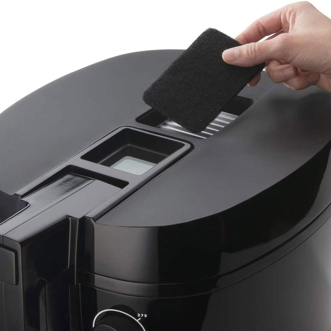 Presto 05442 Electric Deep Fryer, Cool Touch Compact Fryer, Easy Clean, Black