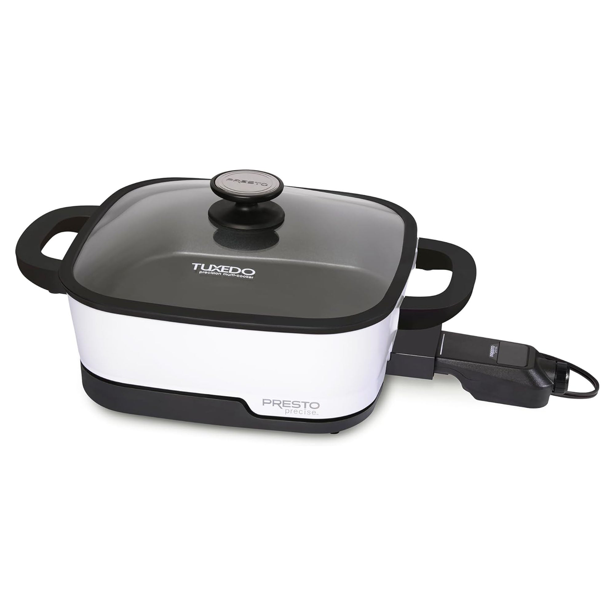 Presto Precise Tuxedo 12" Electric Skillet, Nonstick Multi-Cooker (Open Box)