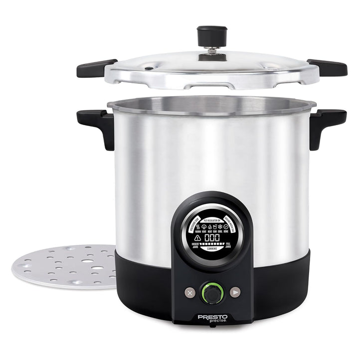 Presto 23 Quart Digital Pressure and Water Boiling Canner, LED Digital Display