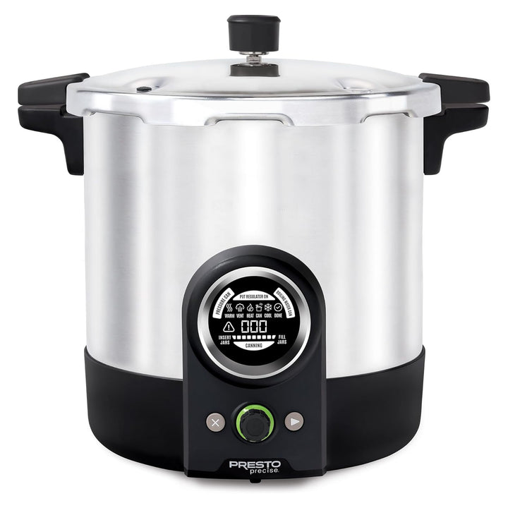 Presto 23 Quart Digital Pressure and Water Boiling Canner, LED Digital Display