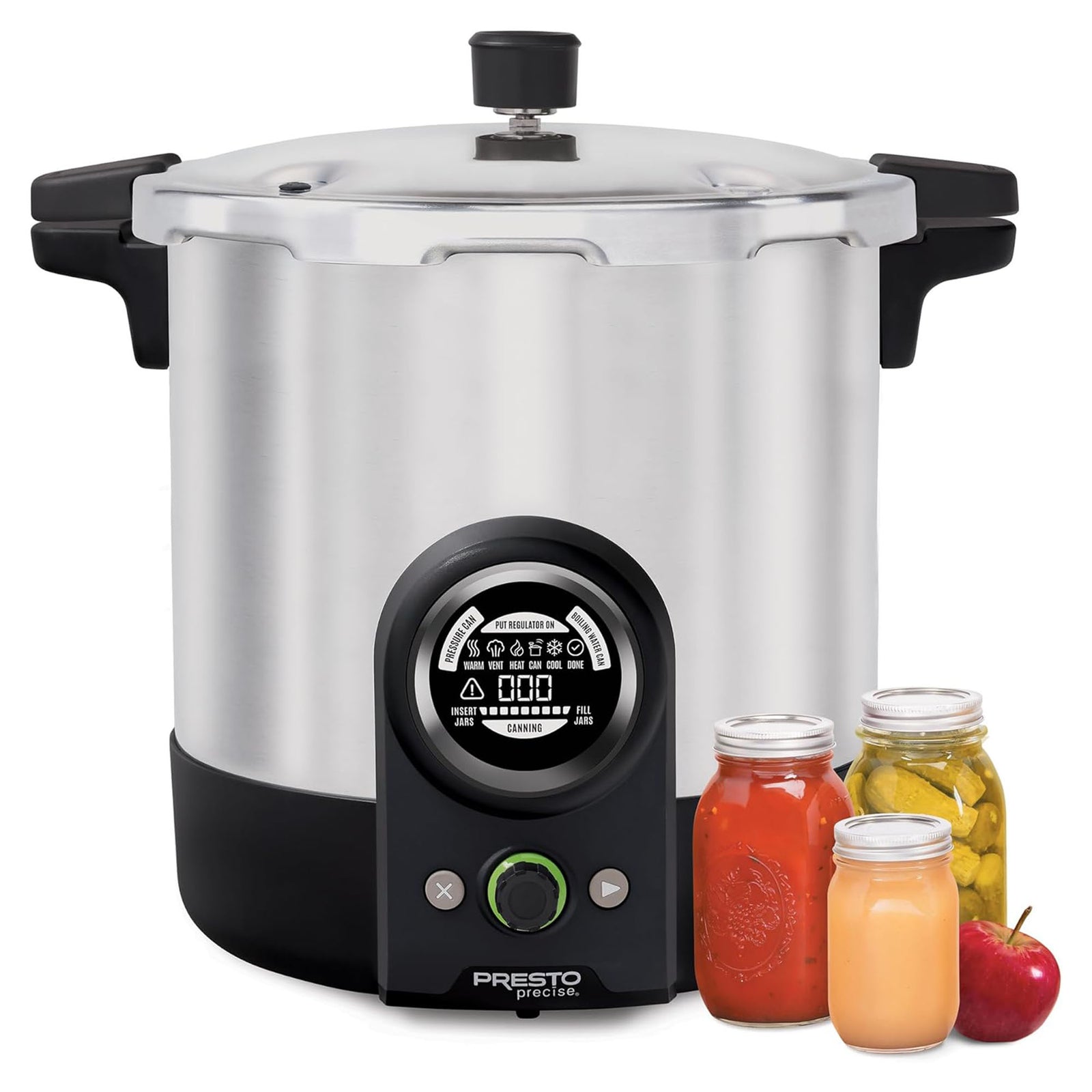 Presto 23 Quart Digital Pressure and Water Boiling Canner, LED Digital Display - VMInnovations