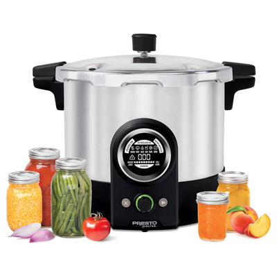 Presto 16 Quart Digital Pressure and Water Boiling Canner (Open Box) - VMInnovations