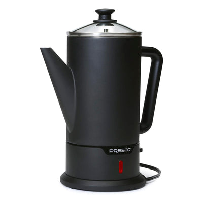 Presto Cordless Coffee Maker Stainless Steel Percolator, Easy Pour (Open Box)