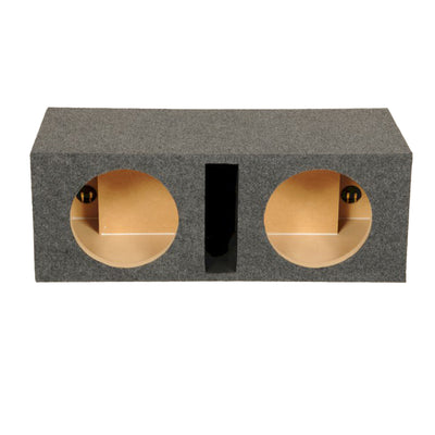 Q Power 10-Inch Vented Heavy Duty Subwoofer Enclosure, Charcoal Grey (Open Box) - VMInnovations