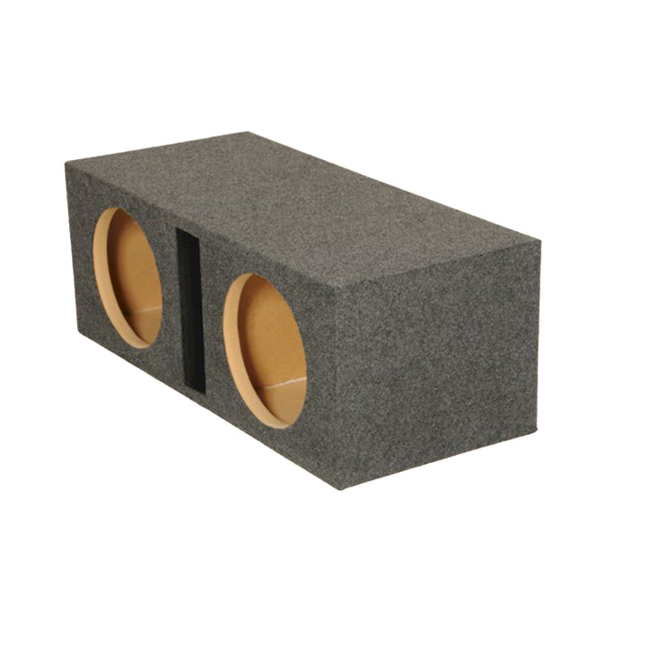 Q Power 10-Inch Vented Heavy Duty Subwoofer Enclosure, Charcoal Grey (Open Box)